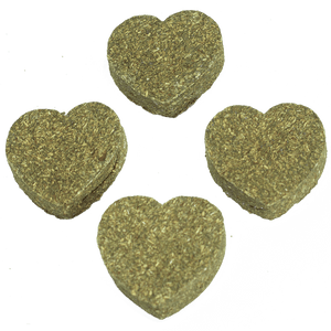 A & E Cages 4 Piece Heart Hay Chew Bites for Small Animal