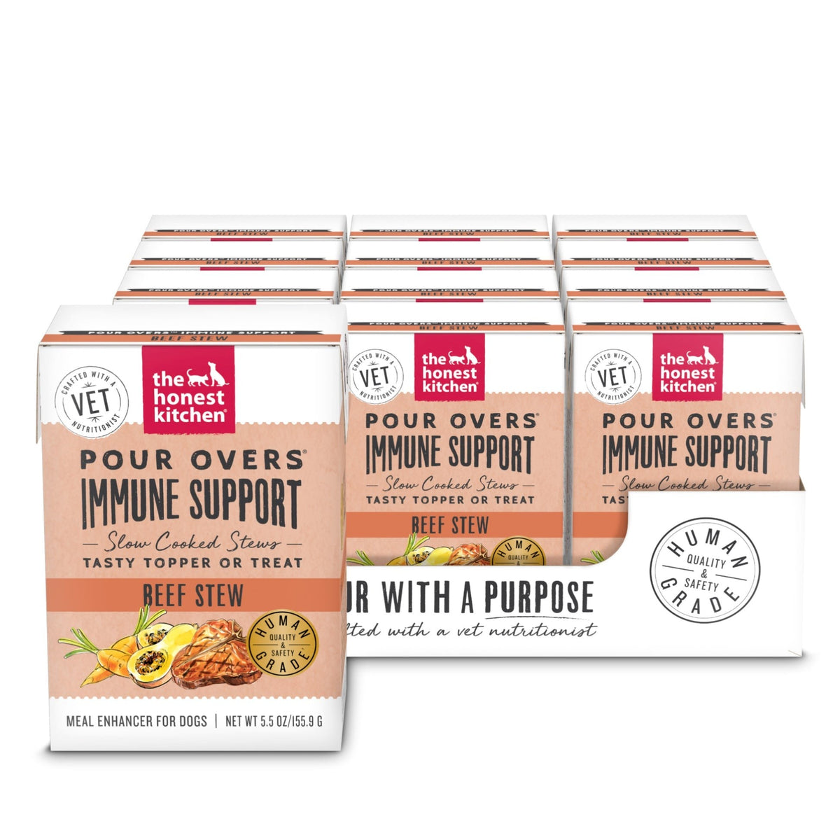 Honest Kitchen Pour Over Immunity Beef 5.5oz Honest Kitchen Pour Over Immunity Beef 5.5oz