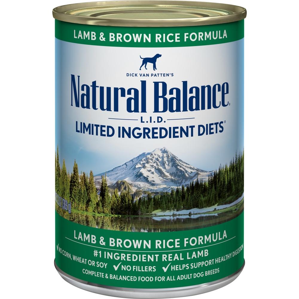 Natural balance dog outlet food lamb