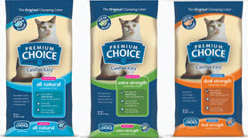 Premium Choice Carefree Kitty  Unscented Solid Scoop Clumping All Natural Cat Litter