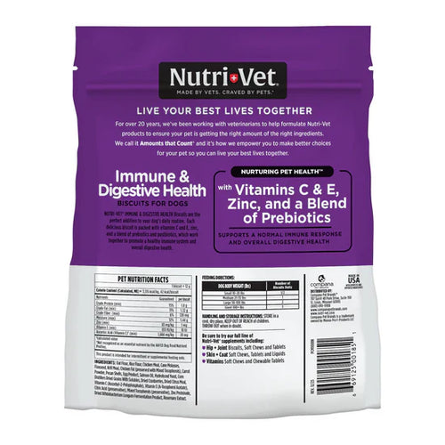 Nutri-Vet Immune & Digestive Health Functional Biscuits for Dogs