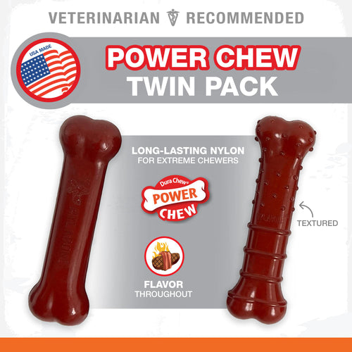 Nylabone Power Chew Basted Blast Original & Textured Bone Chew Toys