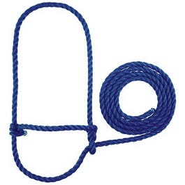 Cattle Halter, Blue Poly Rope, 7-Ft.