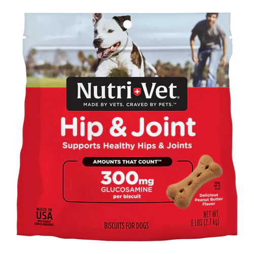 Nutri-Vet Hip & Joint Biscuits for Dogs with Glucosamine