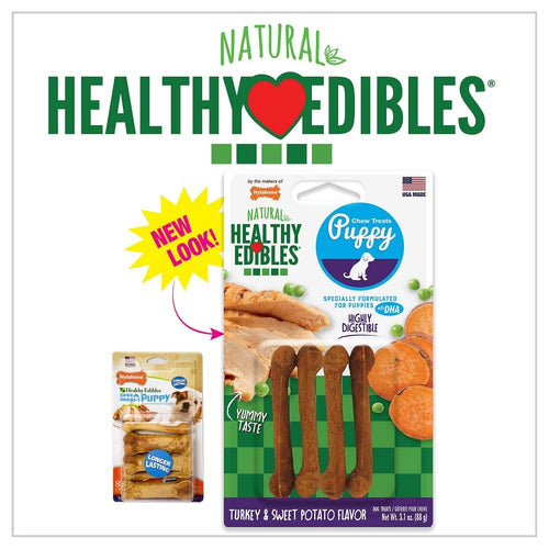 Nylabone Healthy Edibles Puppy Turkey And Sweet Potato Dog Treats