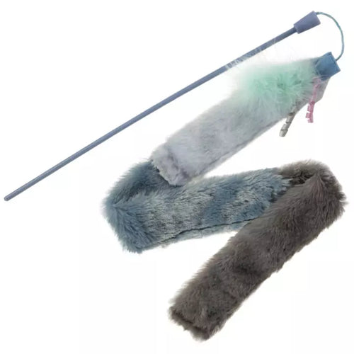 Petlinks® Instincts Secret Swinger™ Breakaway Crinkle Plush Extra Long Wand Cat Toy with HappyNip™ Silvervine & Catnip