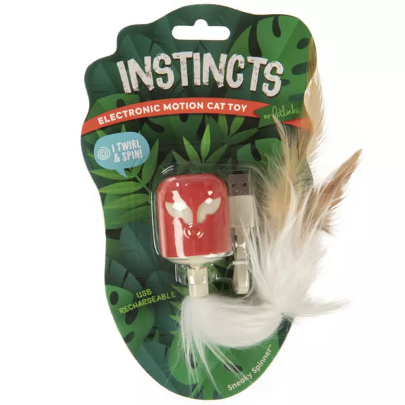 Petlinks® Instincts Sneaky Spinner™ USB Rechargeable Teaser Electronic Motion Cat Toy