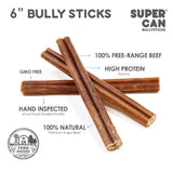 Supercan 6" Standard Bully Sticks (6")