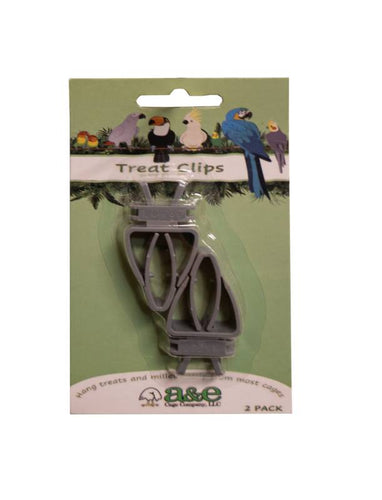 A & E Cages Cuttlebone/Treat Clip Holder for Birds