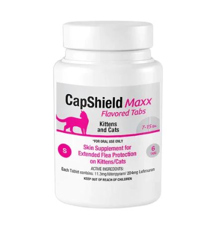 CapShield Maxx Flavored Tabs Flea Supplement For Cats and Kittens 7-15lb