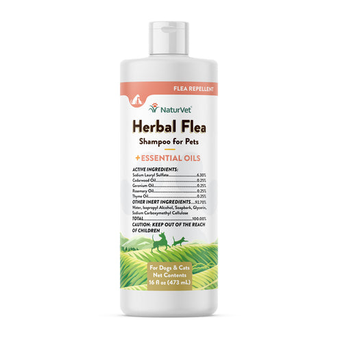 NaturVet Herbal Flea Shampoo (16 oz)
