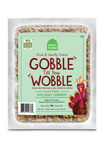 Open Farm Gobble 'Till You Wobble Gently Cooked Holiday Dinner for Dogs (16 oz)