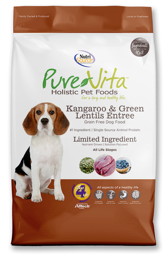 NutriSource® PureVita™ Kangaroo & Green Lentils Entrée Dog Food