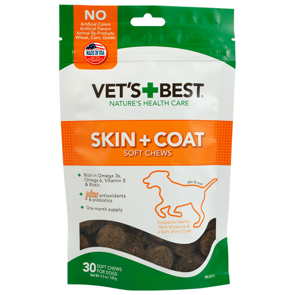 Vet's Best Skin & Coat Soft Chews (30 Day Supply)