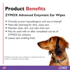 Zymox Advanced Enzymatic Ear Wipes for Cats & Dogs