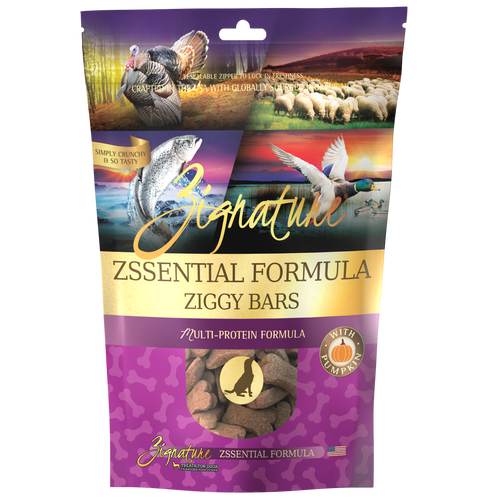 Zignature Ziggy Bars Zssential Formula Dog Treats