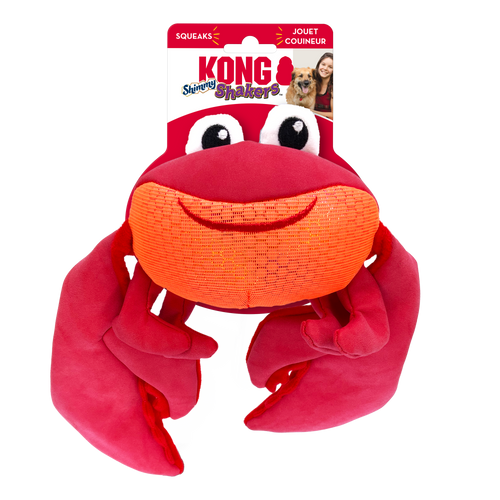 Kong Shaker Shimmy Crab Dog Toy