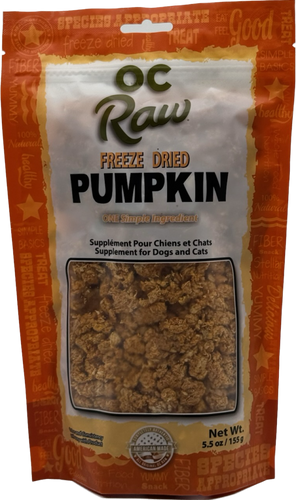 OC Raw Freeze Dried Pumpkin Dog Treat