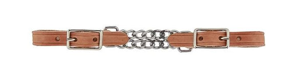 Berlin Custom Harness Leather Double Chain Curb Strap