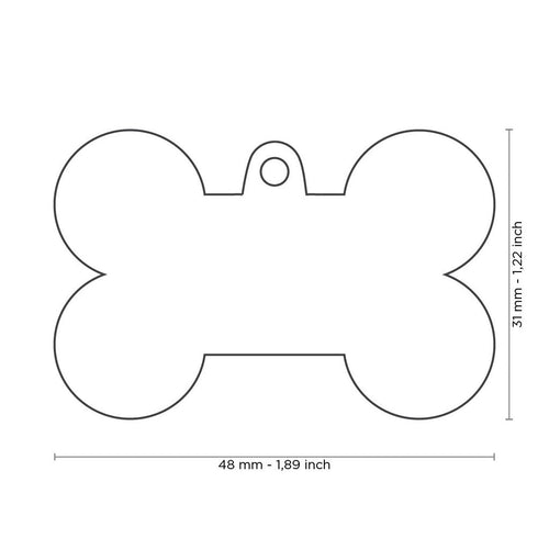 MyFamily Style Camouflage XL Green Bone ID Tag