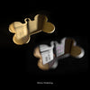 MyFamily ID Tag Basic Collection Bone XL in Golden Brass Plated Brass
