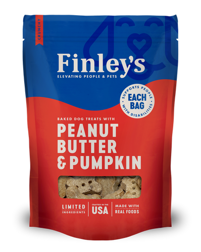 Finley's Peanut Butter & Pumpkin Crunchy Biscuits Dog Treats