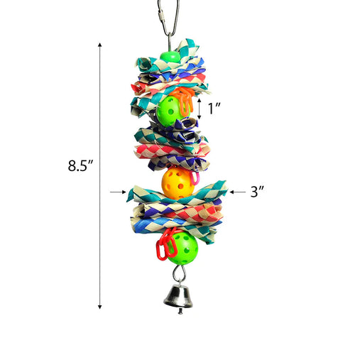 A & E Cage Happy Beaks Hanging Finger Traps & Balls Bird Toy