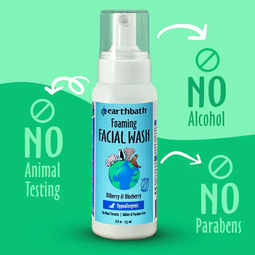 Earthbath Foaming Facial Wash for Dogs & Cats
