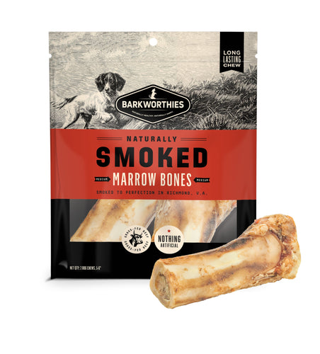 Barkworthies Naturally Smoked Marrow Bones Dog Treats