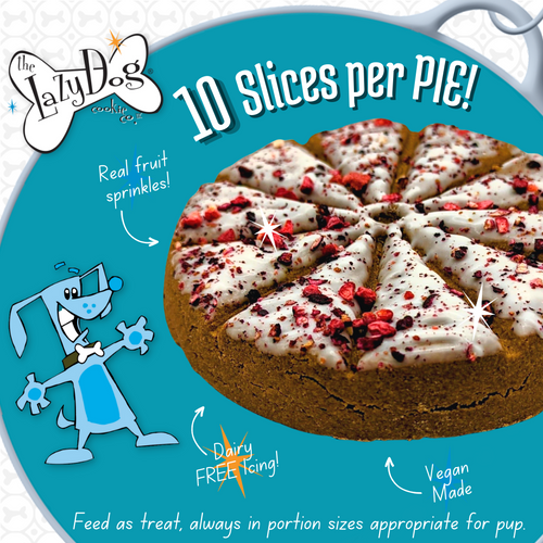 The Lazy Dog The Original Pup-PIE® Happy Adoptiversary - Pie Shaped Treat for Dogs!