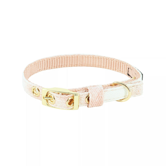 Coastal Pet Products Li'l Pals by Coastal Posh Marbled Canvas Overlay Collar