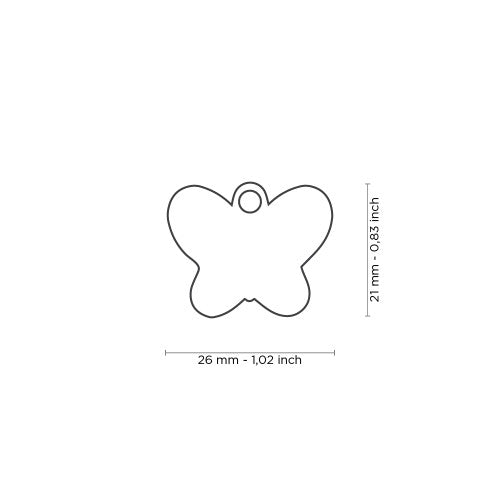 MyFamily Charms Butterfly ID Tag