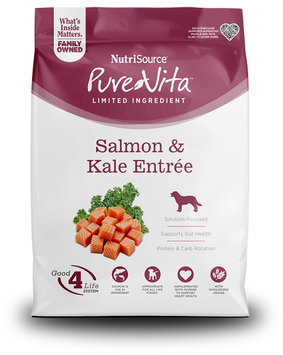 NutriSource® PureVita™ Salmon & Kale Entrée Limited Ingredient Dog Food