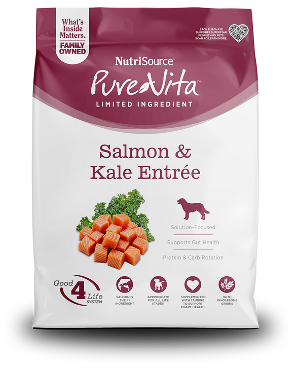 NutriSource® PureVita™ Salmon & Kale Entrée Limited Ingredient Dog Food