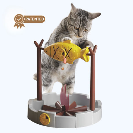 PetPals Grilled Fish Cat Toy