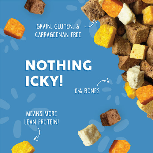 Weruva Dog Freeze Dried  Steak Frites Dinner Freeze Dried with Sirloin Tip, Egg, Pumpkin & Sweet Potato