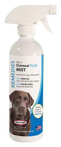 Durvet Remedies 3 in 1 Oatmeal PLUS Mist