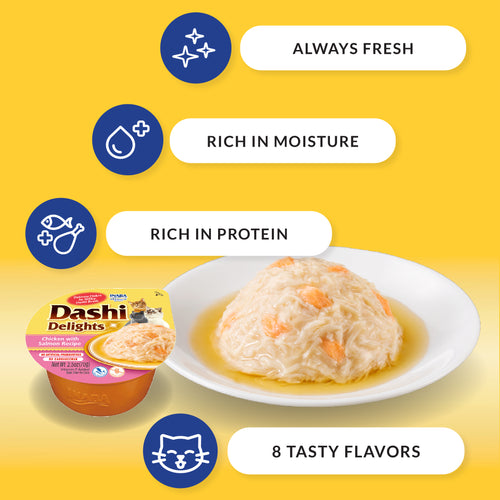 Inaba Dashi Delights Chicken with Tuna & Scallop Recipe Cat Treats