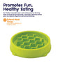 Outward Hound Kitty Slow Feeder Cat Bowl, Green, XS