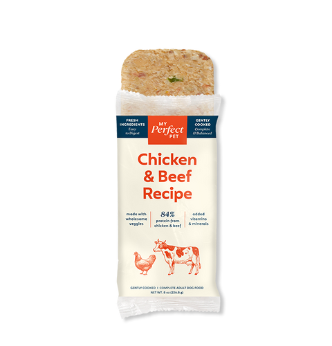 A Pup Above Chicken and Beef Boomer's Frozen Dog Food