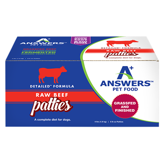 Answers Pet Food  Detailed Beef Formula for Dogs - Patties