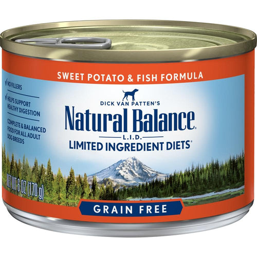 Natural Balance L.I.D. Limited Ingredient Diets Fish and Sweet Potato Canned Dog Food