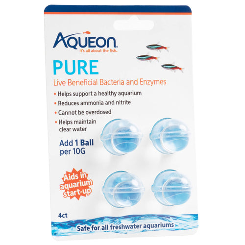 Aqueon PURE Aquarium Water Supplement (4-Pack (10-Gallon Dose))