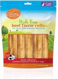 Canine Naturals Hide Free Beef Chews (Large 7” Roll - 5 Count - Up to 75 lbs.)