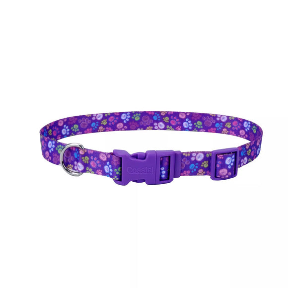 Coastal Pet Products Styles Adjustable Dog Collar Special Paws Large 1