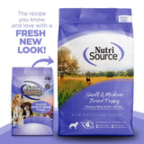 NutriSource Small and Medium Breed Puppy Chicken and Rice Dry Dog Food