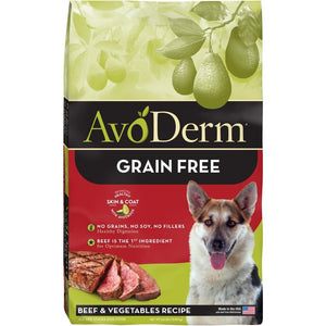 AvoDerm Grain Free Beef & Vegetable Recipe Dry Dog Food