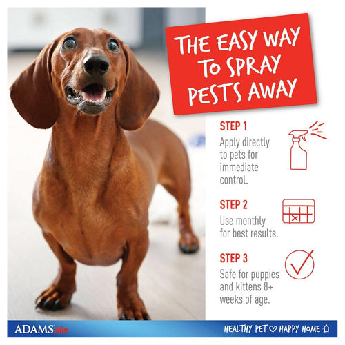 Adams Plus Spot On Flea & Tick Spray for Cats & Dogs