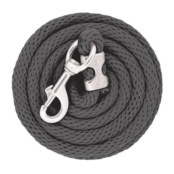 Weaver Poly Lead Rope with Chrome Brass Snap (Graphite)