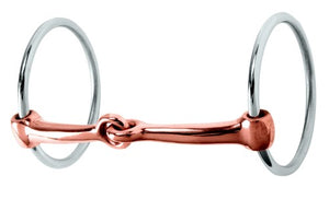 Weaver Professional Ring Snaffle Bit, 5" Copper Mouth